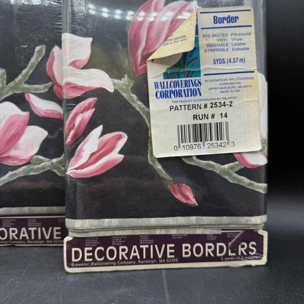 Vintage Brewster Chesapeake Wallpaper Border Home Decor 15 Yards Floral Magnolia